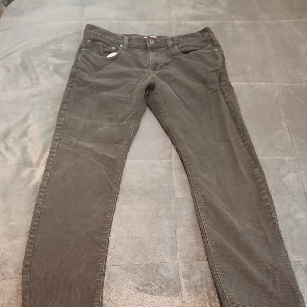 J Crew Men's Corduroy  Gray Jeans